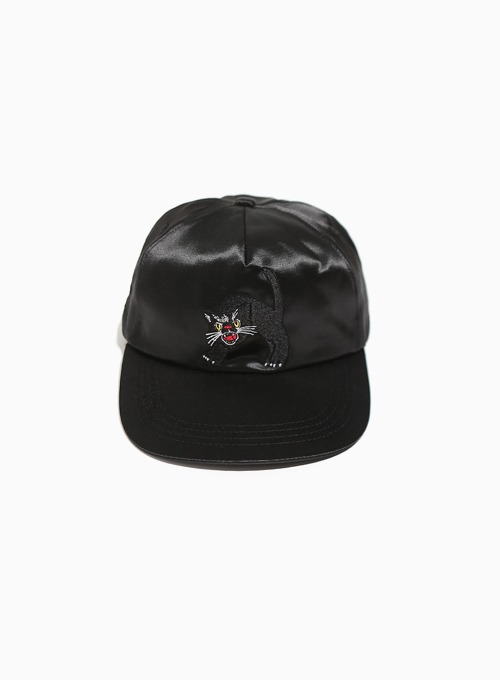 SATIN LOGO CAP (BLACK)